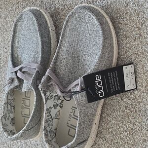 Womens HEYDUDE Wendy Linen Iron Slip-On Casual Shoe -